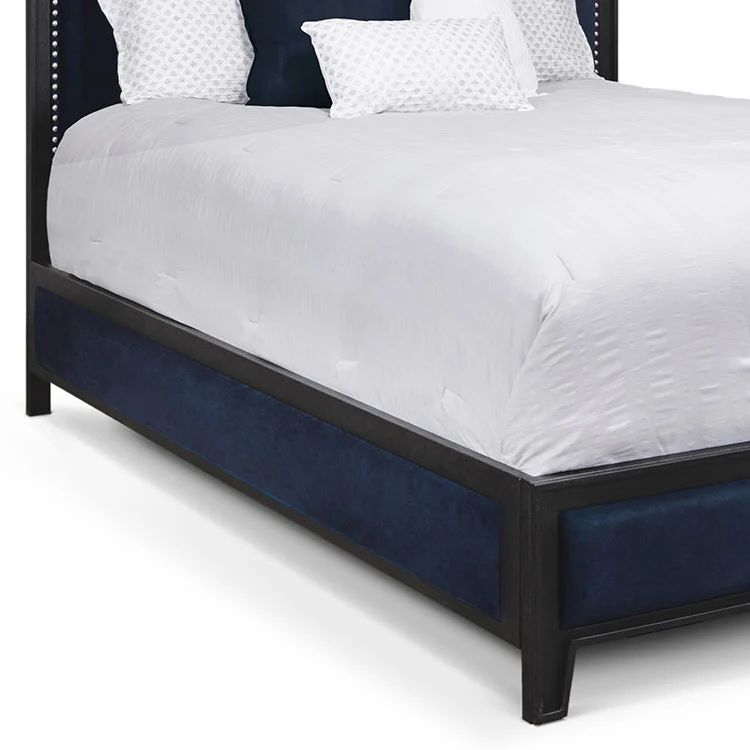 Avery Upholstered Iron Headboard with Upholstered Surround by Wesley Allen - Image 3