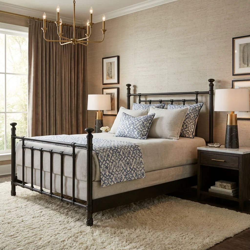 Blake Iron Bed by Wesley Allen - Image 10