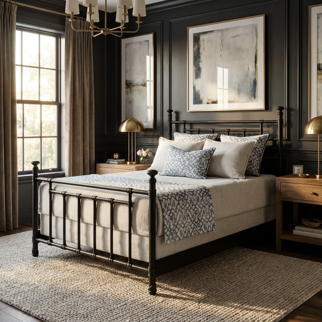 Blake Iron Bed by Wesley Allen - Image 17