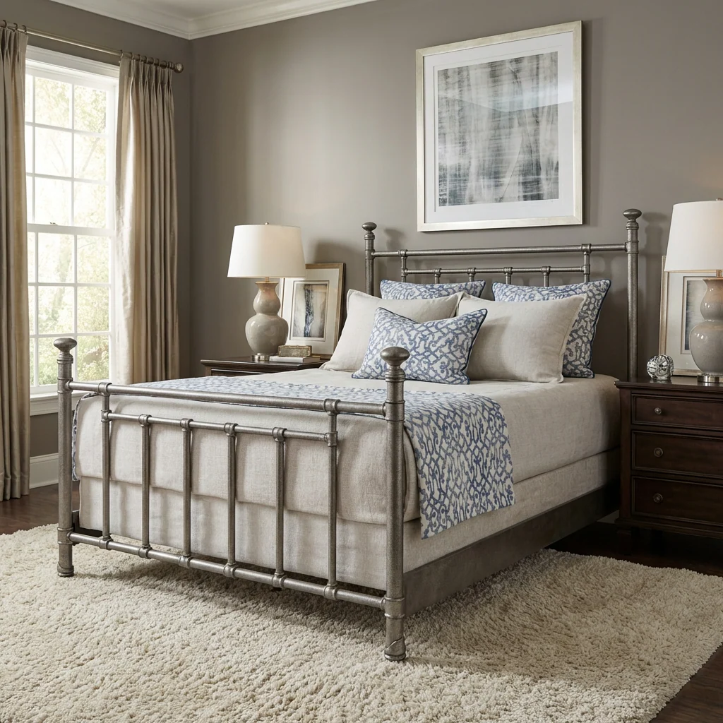 Blake Iron Bed by Wesley Allen - Image 19