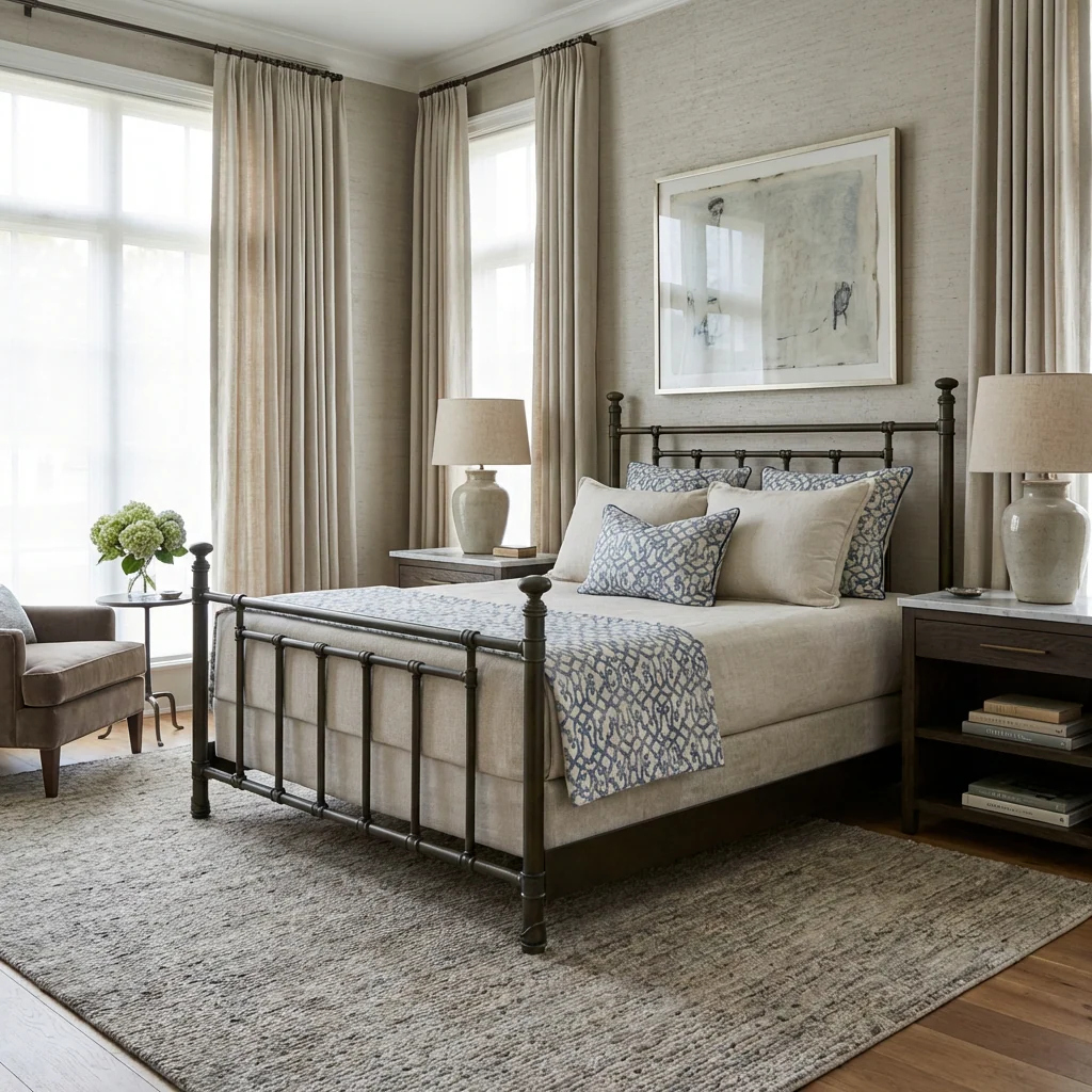 Blake Iron Bed by Wesley Allen - Image 3
