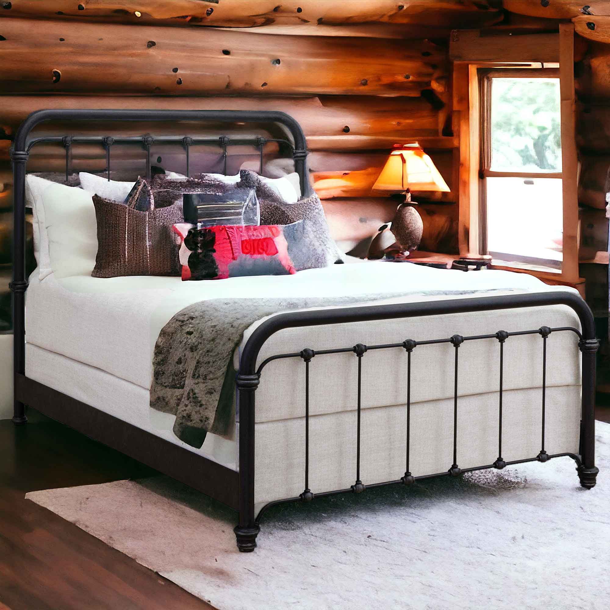 Braden Iron Bed by Wesley Allen - Image 4