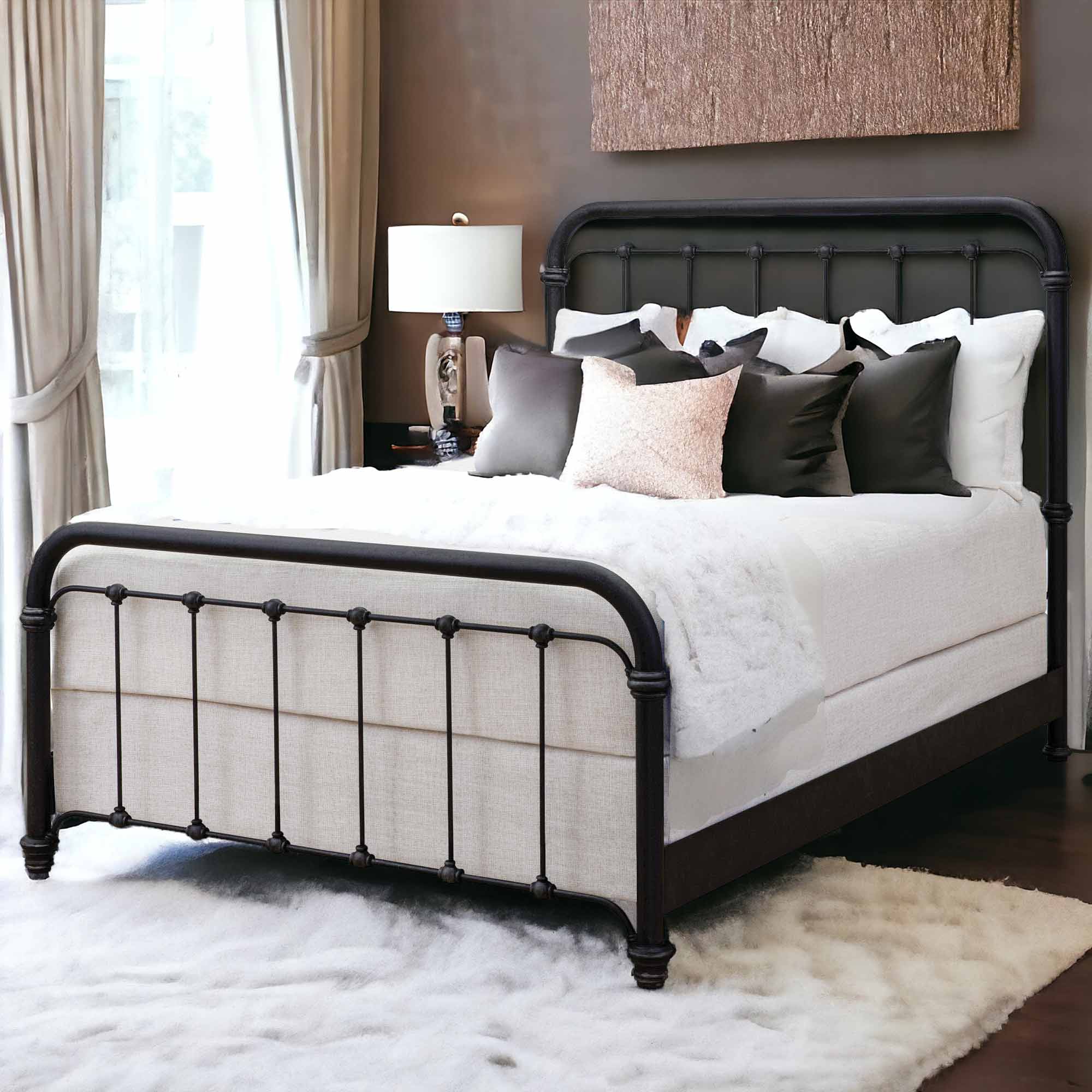 Braden Iron Bed by Wesley Allen - Image 6