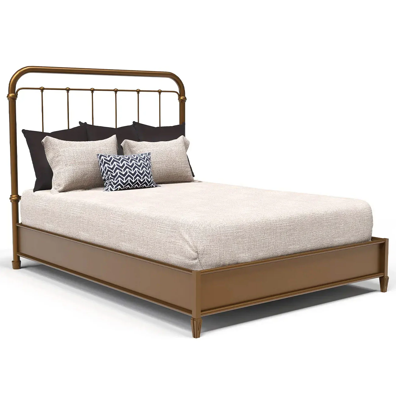 Braden Iron Headboard with Metal Surround by Wesley Allen - Image 6