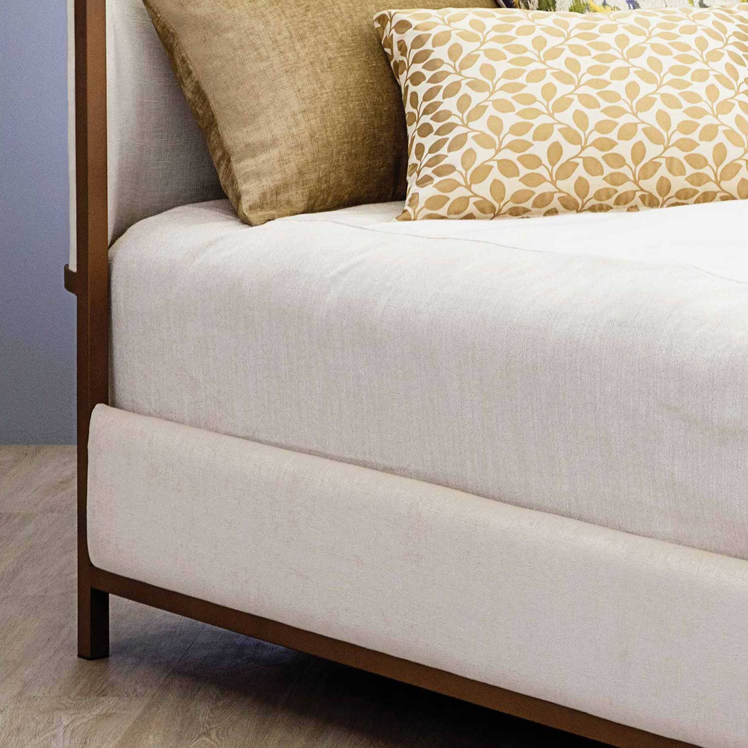 Broadway Upholstered Iron Bed by Wesley Allen - Image 7
