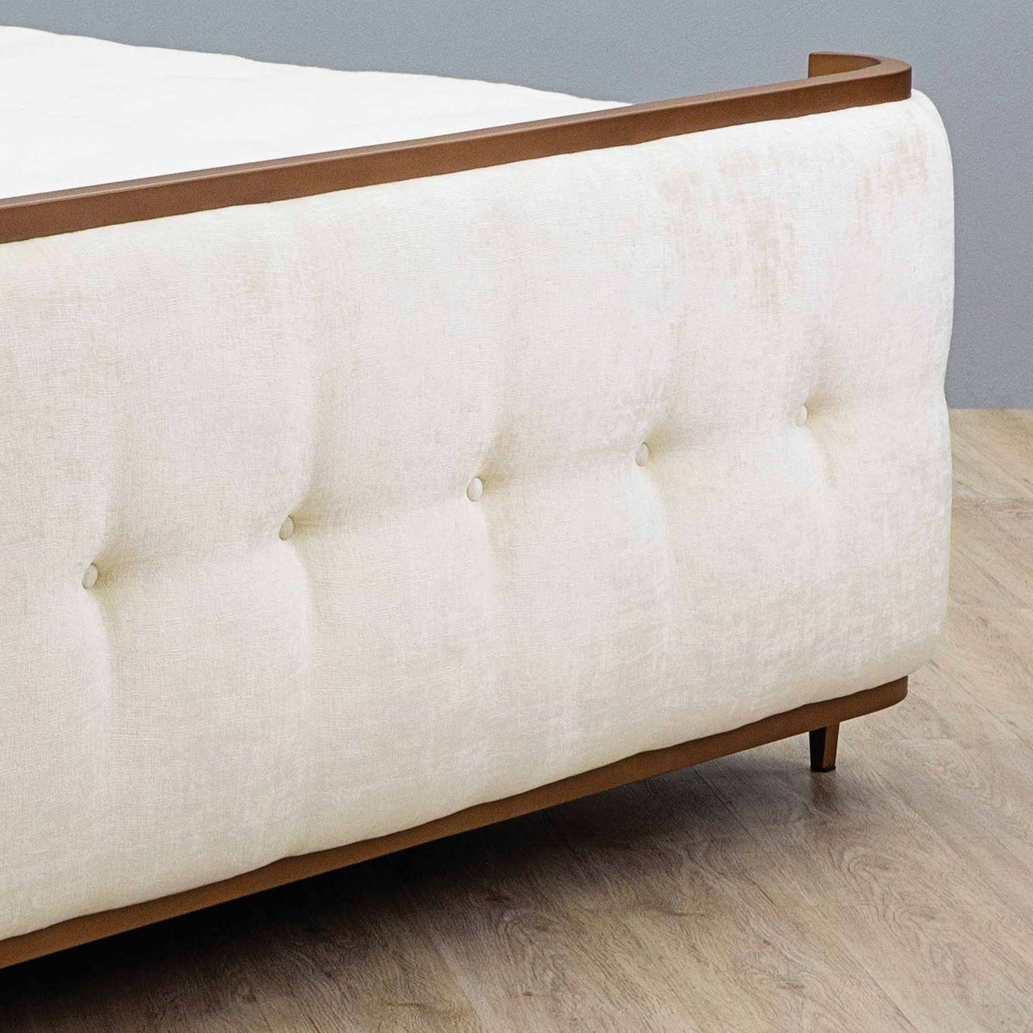 Broadway Upholstered Iron Bed by Wesley Allen - Image 9