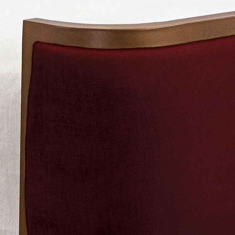 Broadway Upholstered Iron Headboard with Upholstered Surround by Wesley Allen - Image 5