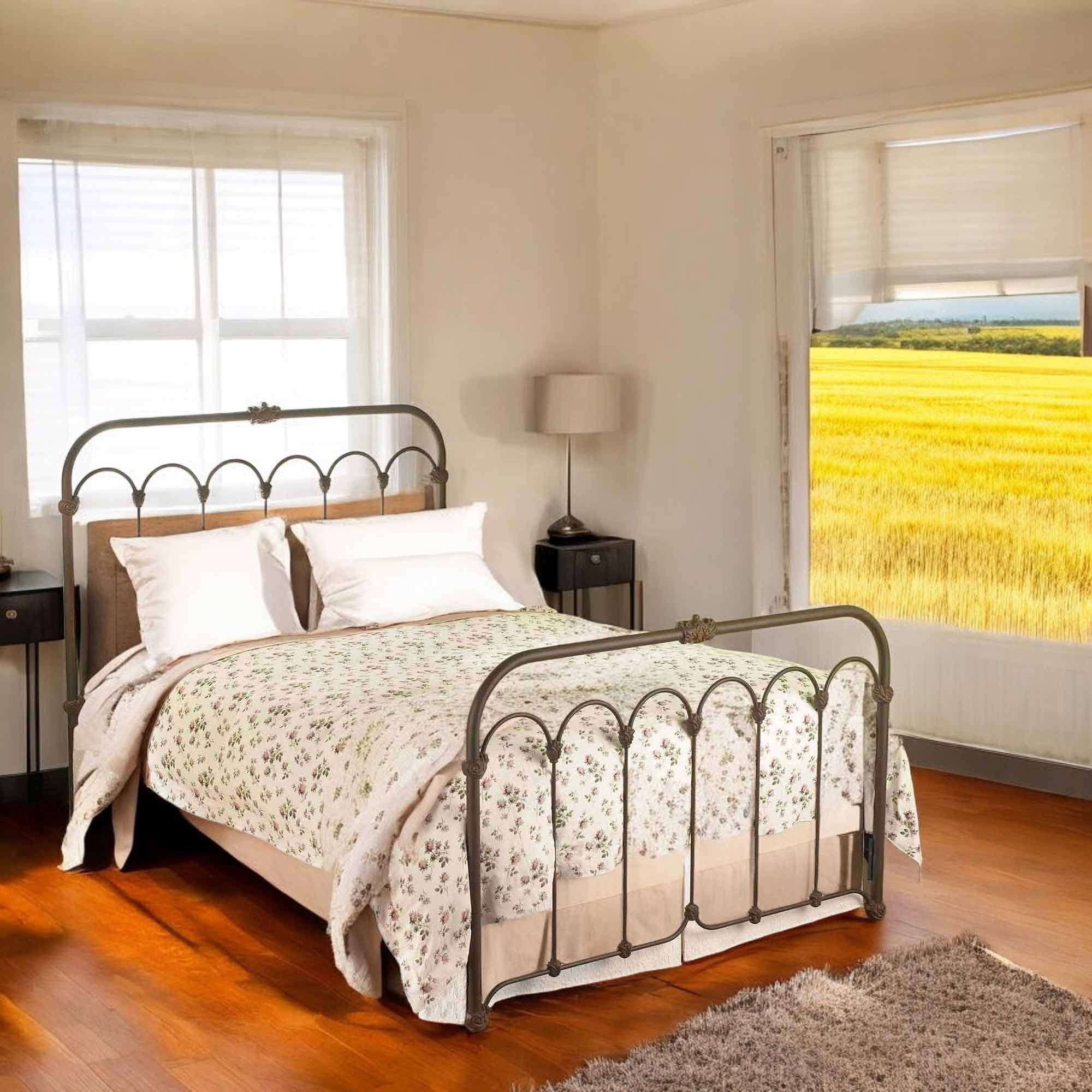 Hillsboro Iron Bed by Wesley Allen - Image 3