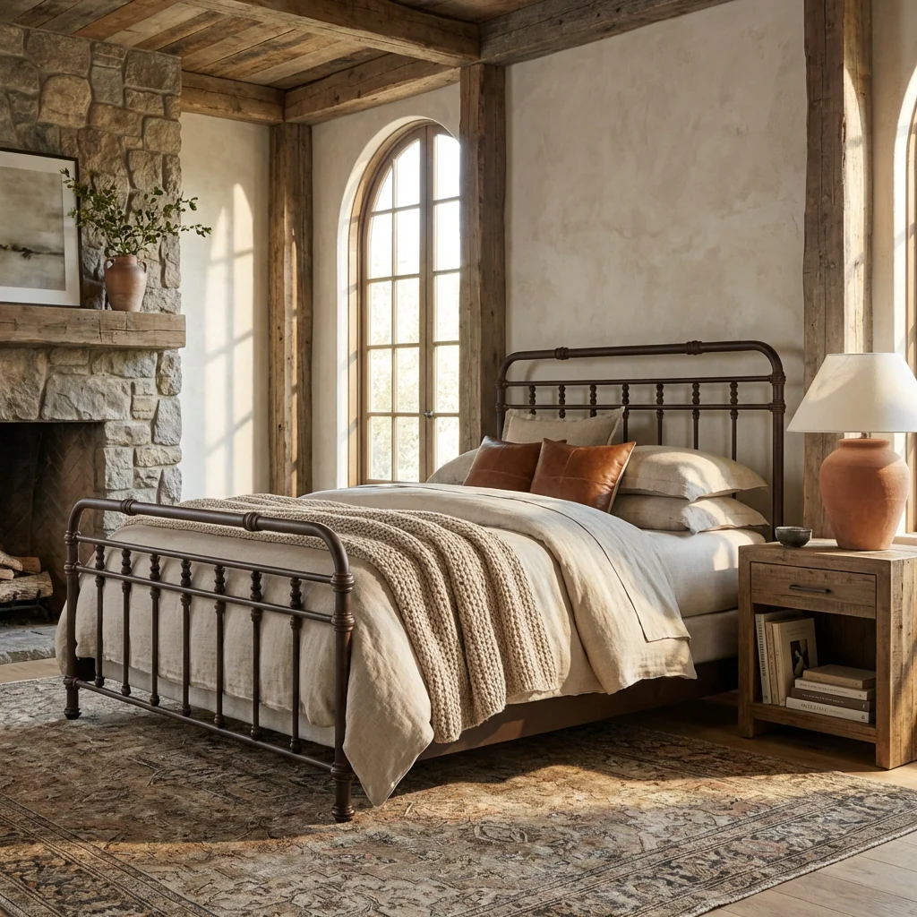 Laredo Iron Bed by Wesley Allen - Image 7