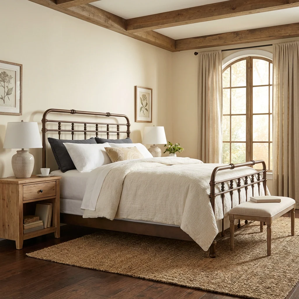 Laredo Iron Bed by Wesley Allen - Image 8