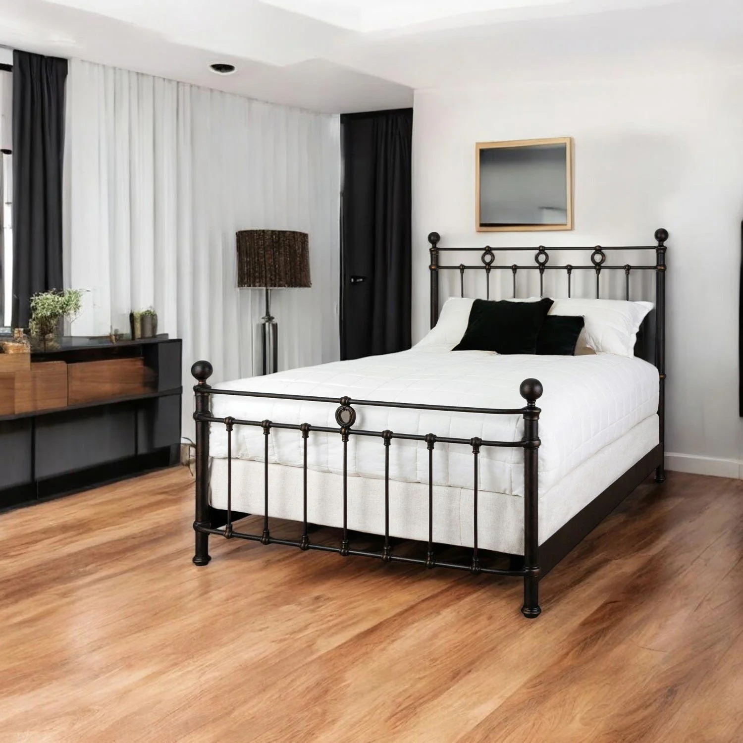 Latif Iron Bed by Wesley Allen - Image 10