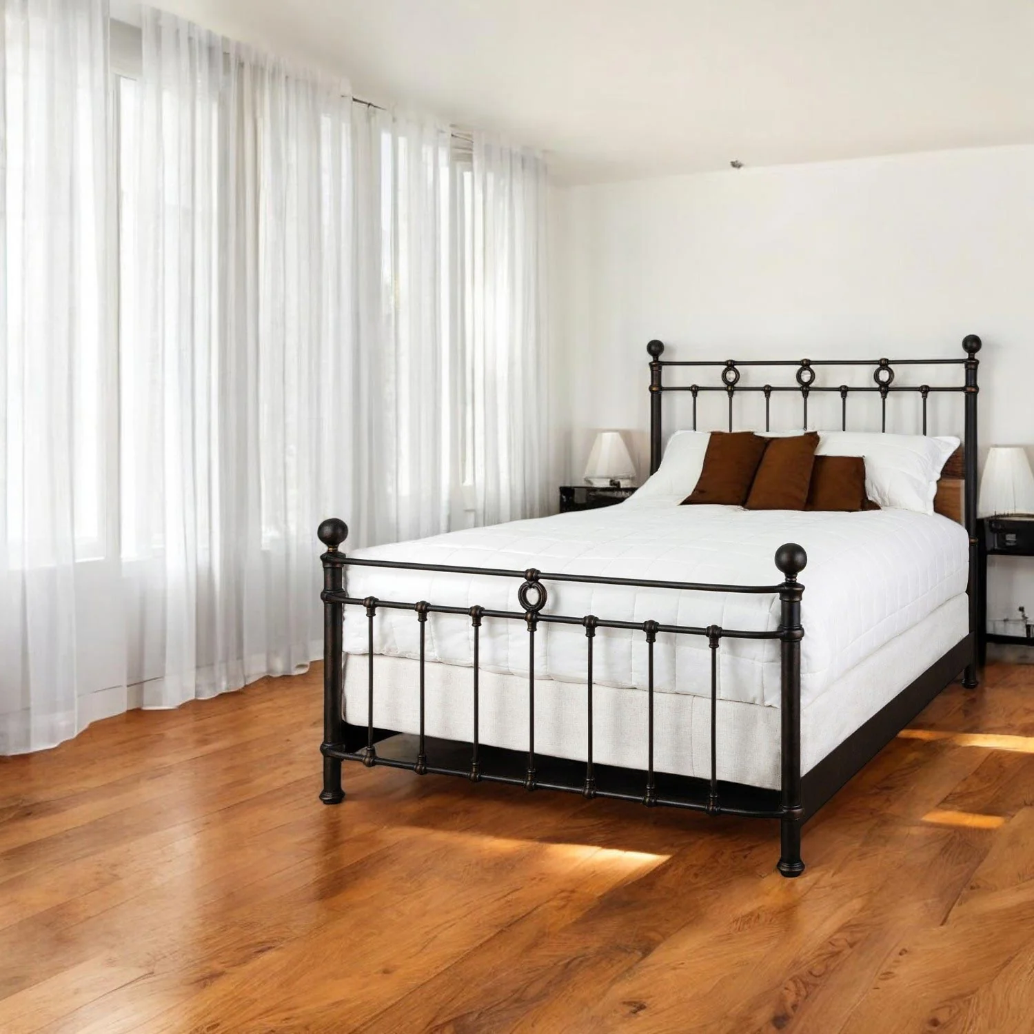 Latif Iron Bed by Wesley Allen - Image 6