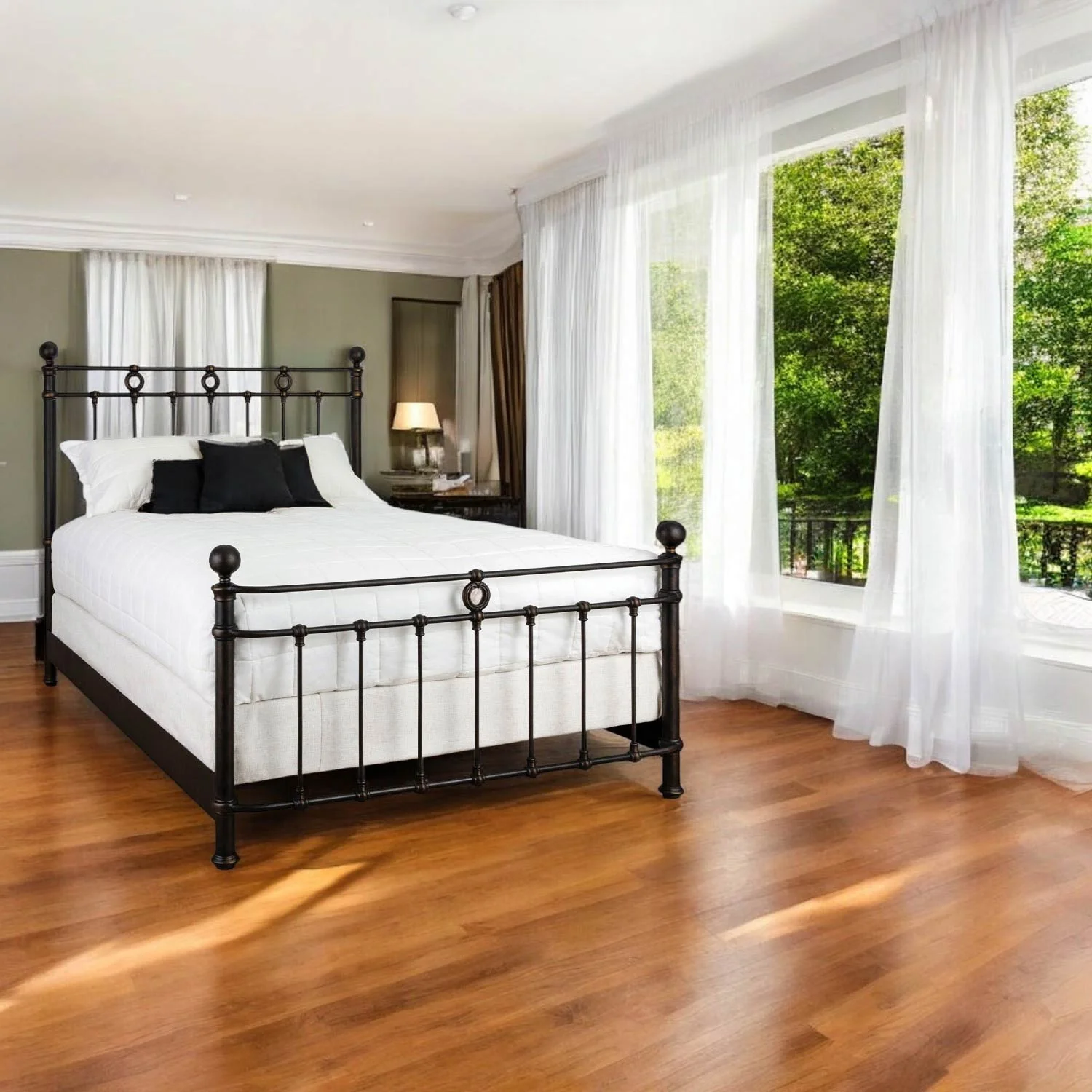 Latif Iron Bed by Wesley Allen - Image 9