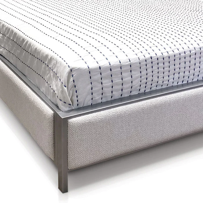 Mae Upholstered Iron Headboard with Upholstered Surround by Wesley Allen - Image 3