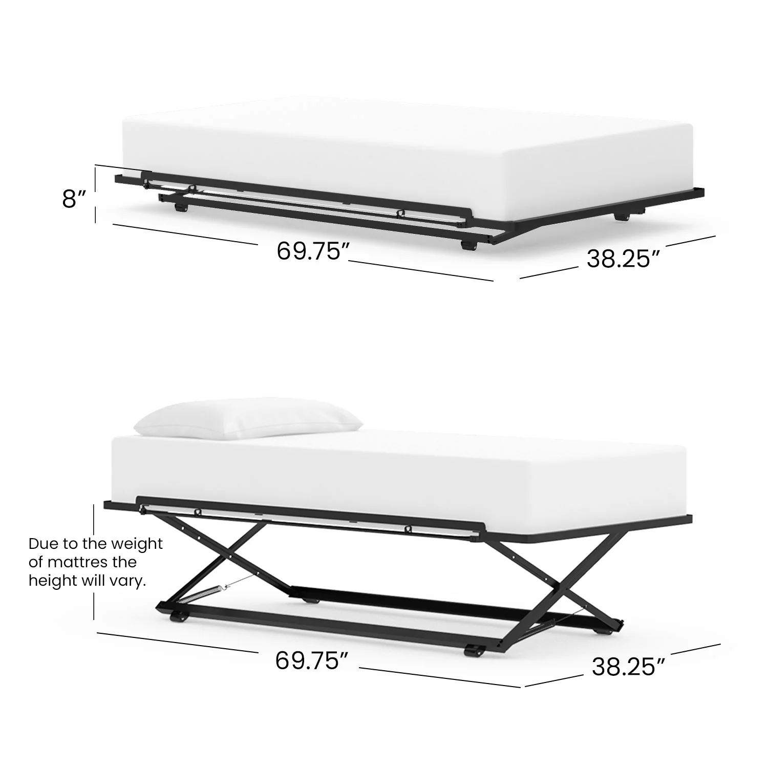 Olympia Iron Trundle Bed by Wesley Allen - Image 2