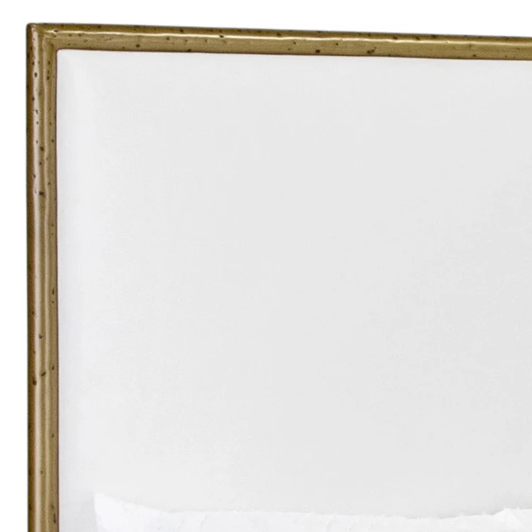 Royce Hammered Iron Upholstered Bed by Wesley Allen - Image 3