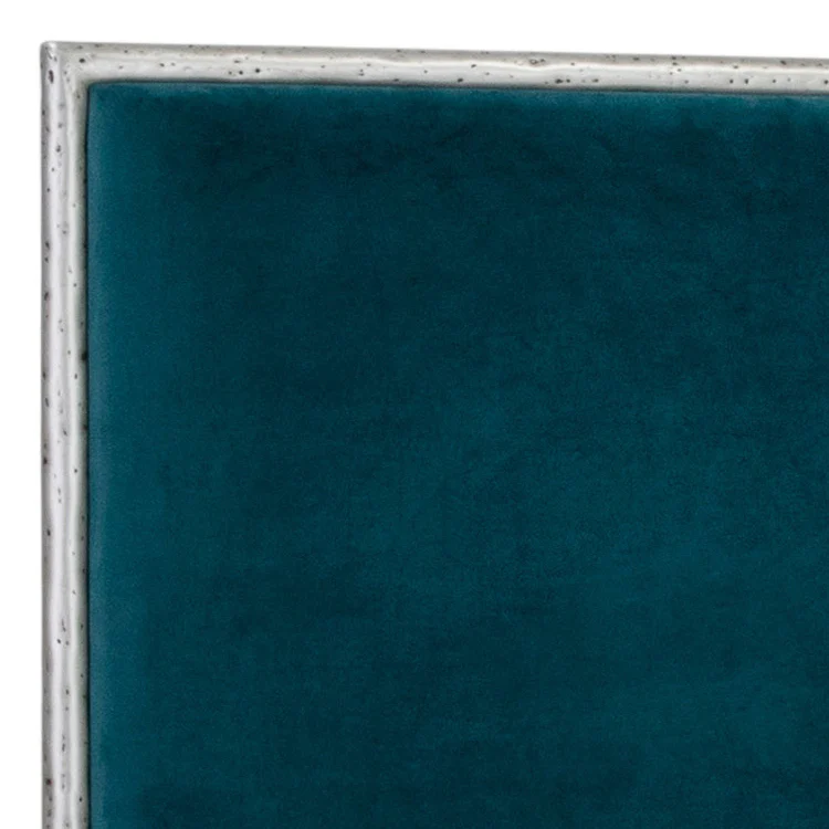 Royce Hammered Iron Upholstered Headboard with Upholstered Surround by Wesley Allen - Image 6
