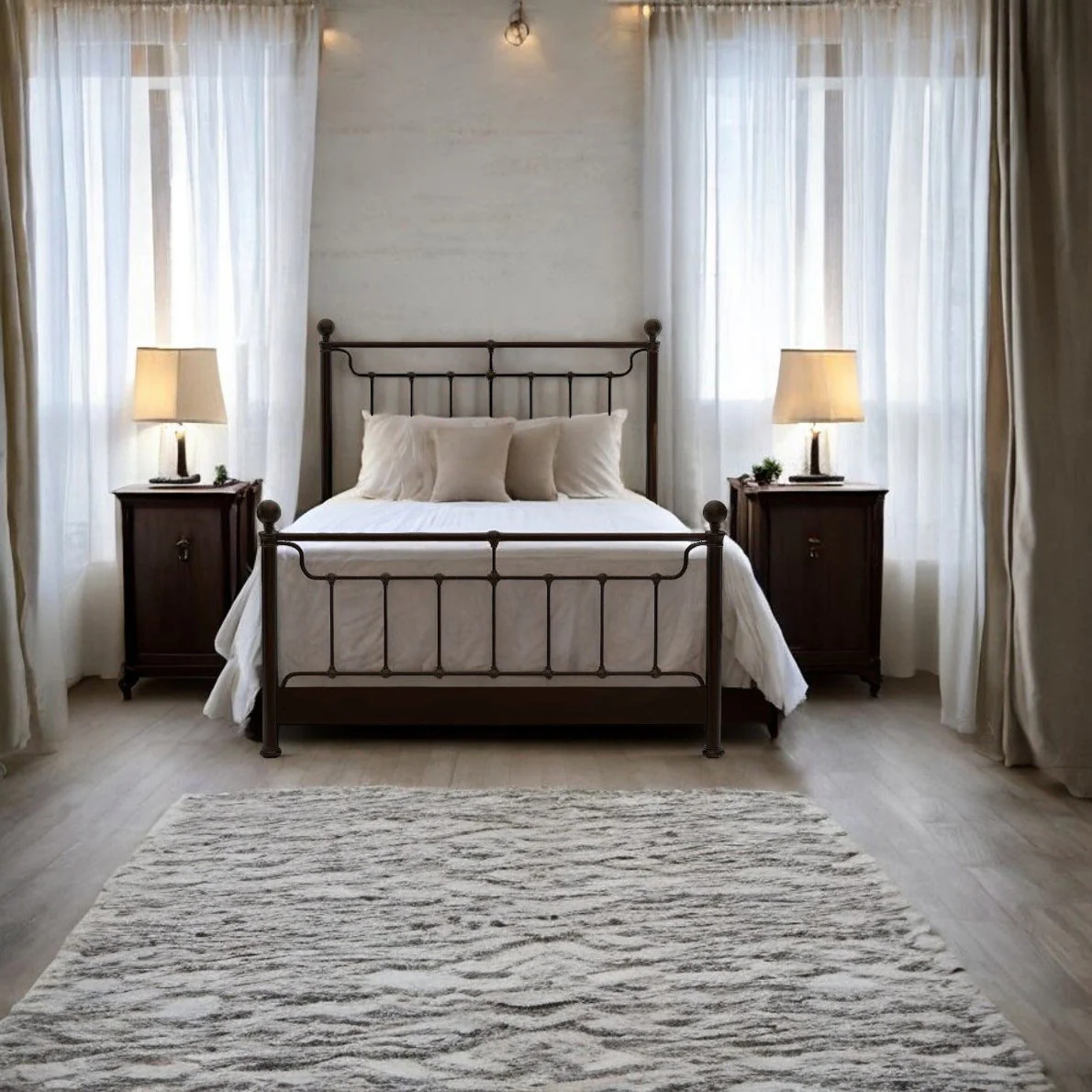 Tucker Iron Bed by Wesley Allen - Image 5