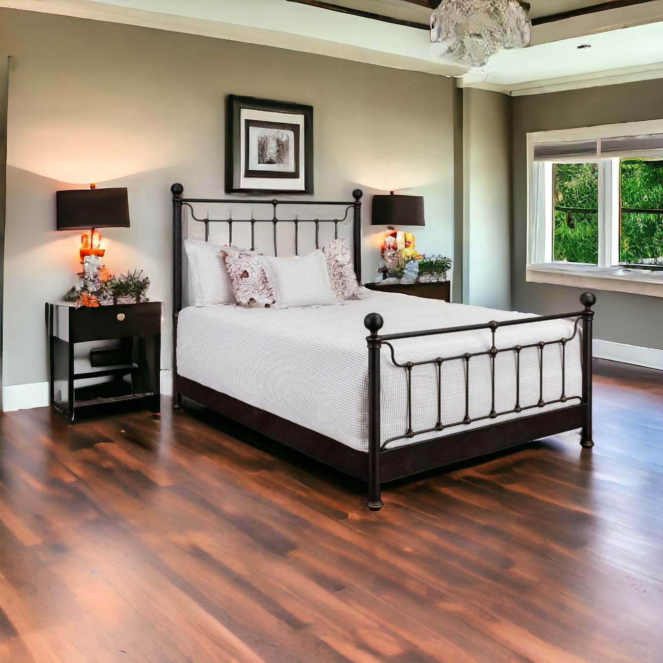 Tucker Iron Bed by Wesley Allen - Image 6